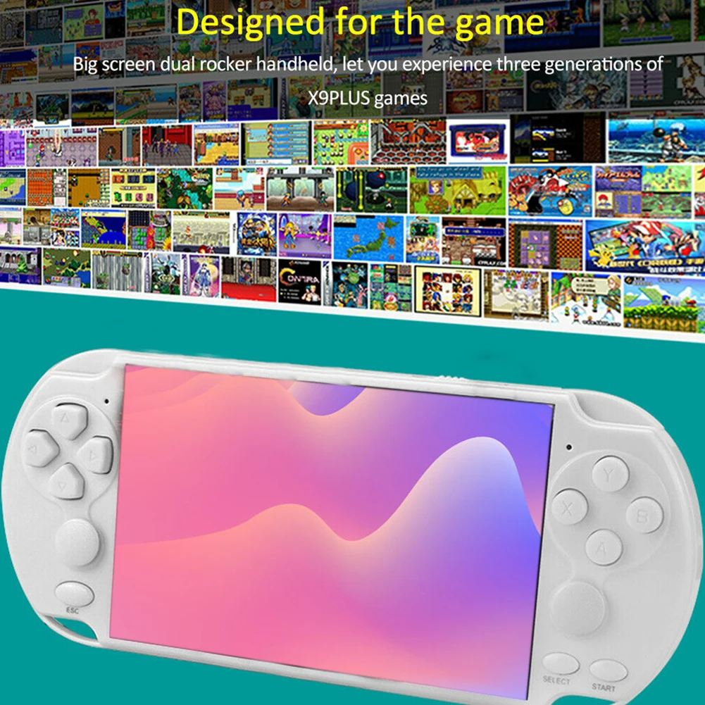 

X9PLUS 16G Video TV Output Multifunctional With Camera Retro Handheld Game Console Birthday Gift Double Rocker Stereo Sound