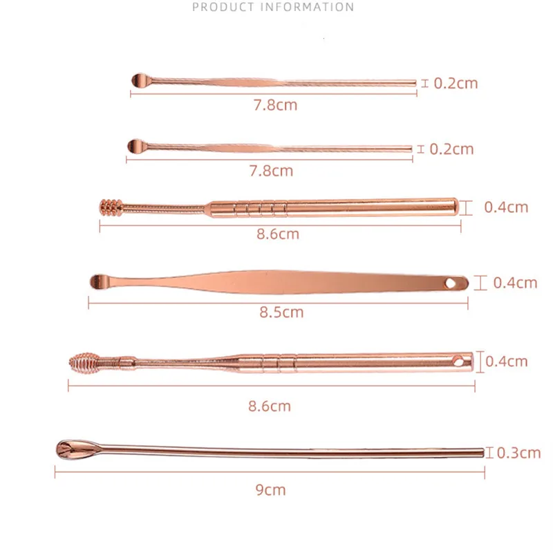 Портативный набор для чистки ушей средство устройство спиральная ложка