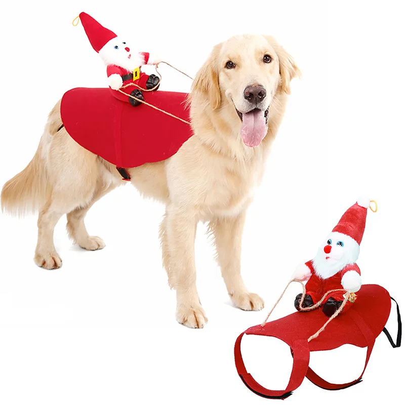 

Женский костюм Санта-Клаус, костюм для верховой езды, Рождественская одежда для домашних животных, костюм оленя для верховой езды, рождеств...