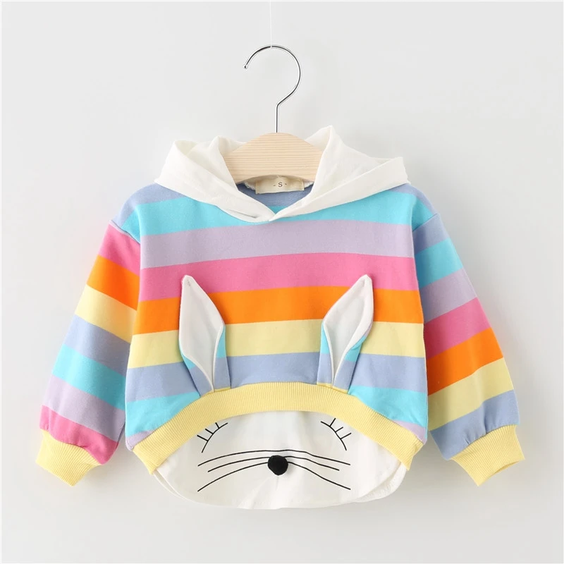 Весенне-Осенняя детская толстовка с капюшоном длинным рукавом | Мать и ребенок