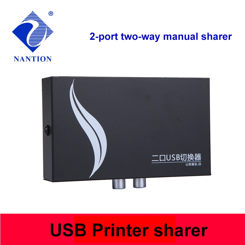 2 порта ручной коммутатор USB 0 для двух компьютеров совместного использования 1