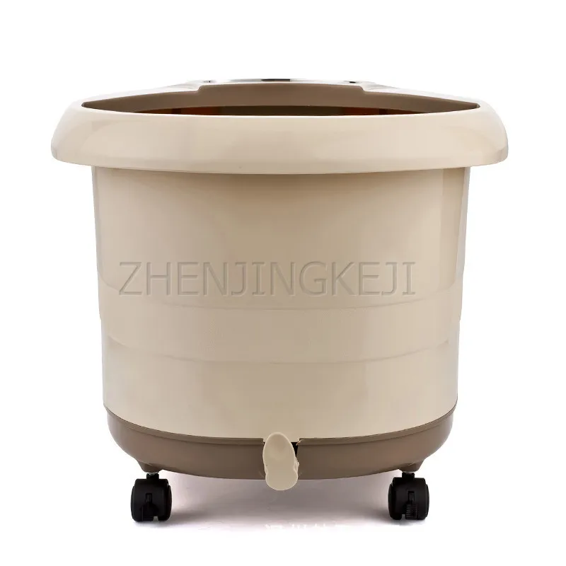 Online Sepenuhnya Otomatis Pijat Kaki Mandi Rumah Tangga Footboard Air Shock Suhu Konstan Electric Pedikur Mesin Pemanas Barrel