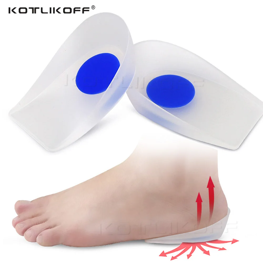 

Silicone Gel Heel Cups Shoe Cushion Insoles Heel Spurs Massager Gel Pad Relief Foot Pain Soft Cushion Insert Foot Care Pads