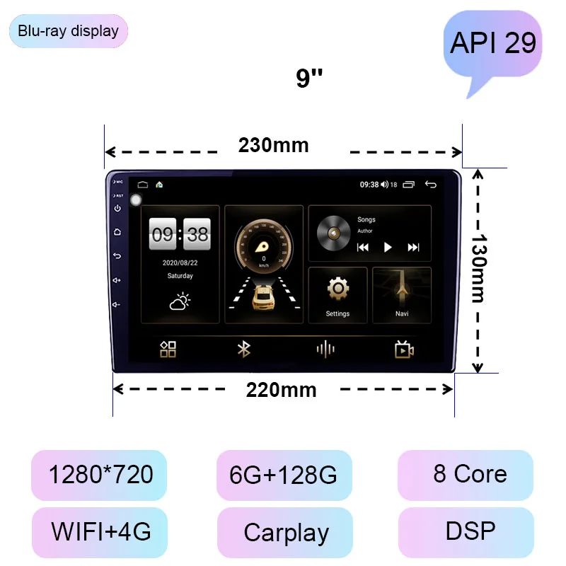 preço Coho 9 Fan 10.1 128 Android Android Android 10 8 Core Rádio Do Carro Jogador Multimídia Gps 4g 6 + G Ventilador De Refrigeração