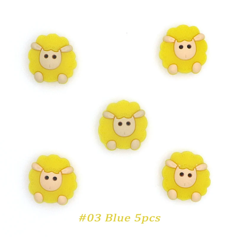 yellow 5pcs Kovict, 5/10 шт., 23 мм, милые мини-силиконовые бусины в виде овечки, Детские Прорезыватели в виде животных, Детские Прорезыватели для зубов, бусинки для самостоятельного изготовления ожерелья, аксессуары, игрушки - Цвет: yellow 5pcs
