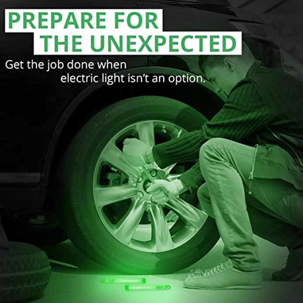 

6 Inch Survival Kit Military Glow Light Sticks Walking and Hiking Camping SOS GearOutdoor Military Equipment SOS 20*150mm