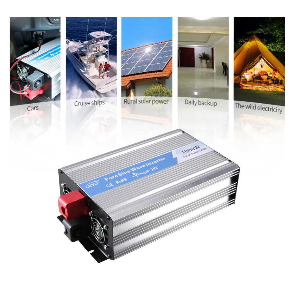 OEM OPIP 1000 DC 12V to 110v 220v чистый синусоидальный сигнал с одним выходом 1000w инвертор