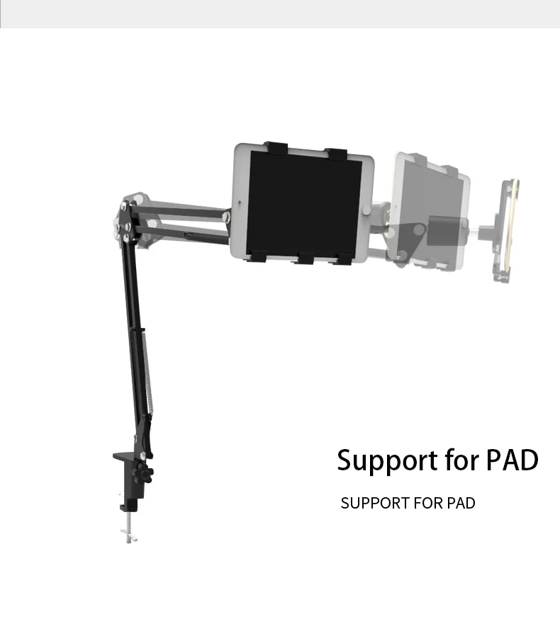 Подставка универсальная для планшета держатель с длинной рукояткой для IPad 2, 3, 4 Air Mini для samsung lenovo Lazy кровать настольное крепление для 6-11 дюймов планшетный ПК