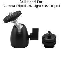 ball head for camera tripod led light flash tripod bracket holder mount 14 hot shoe adapter cradle camera accessories