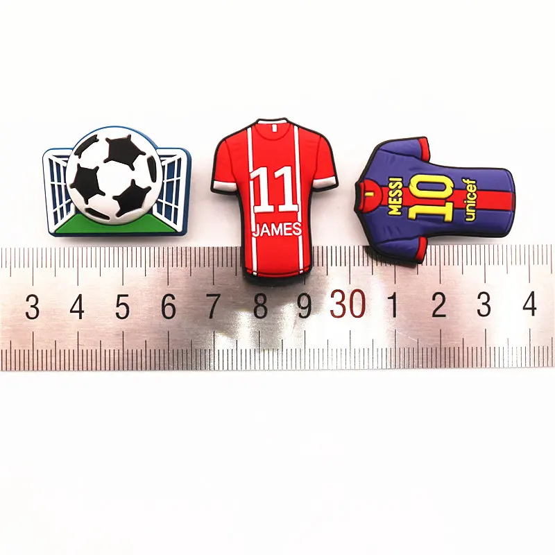 1pcs High Imitation Jersey Style Jibz for Croc Charms Shoes Decoration Accessories PVC Shoe Charms Girl & Boy Kids Gifts F-QY06