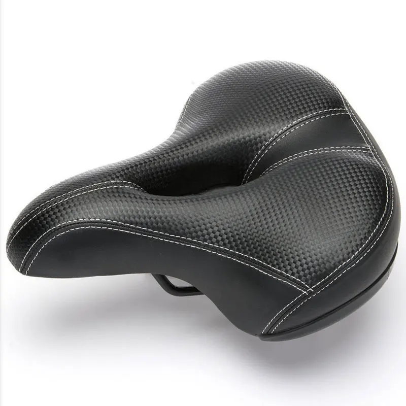 Комфортное велосипедное седло мягкое широкое сиденье для велосипеда с