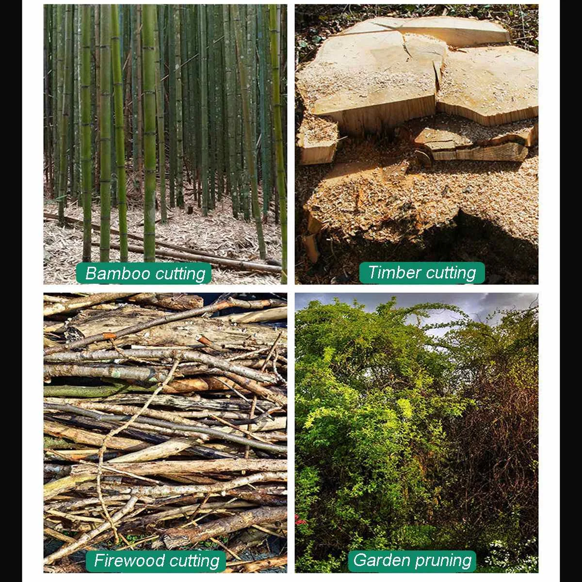 

8 inch Electric Saw Chainsaw Wood Cutter Bracket Brushless Motor 500r/min Chain Saw For Makita 18V Battery Power Tool