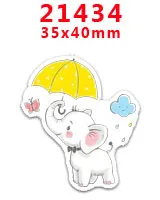PR-21434 Наборы для творчества Герой мультфильма с плоской задней частью Плоские наклейки 30 штук. PR-21028-21799 - Цвет: PR-21434