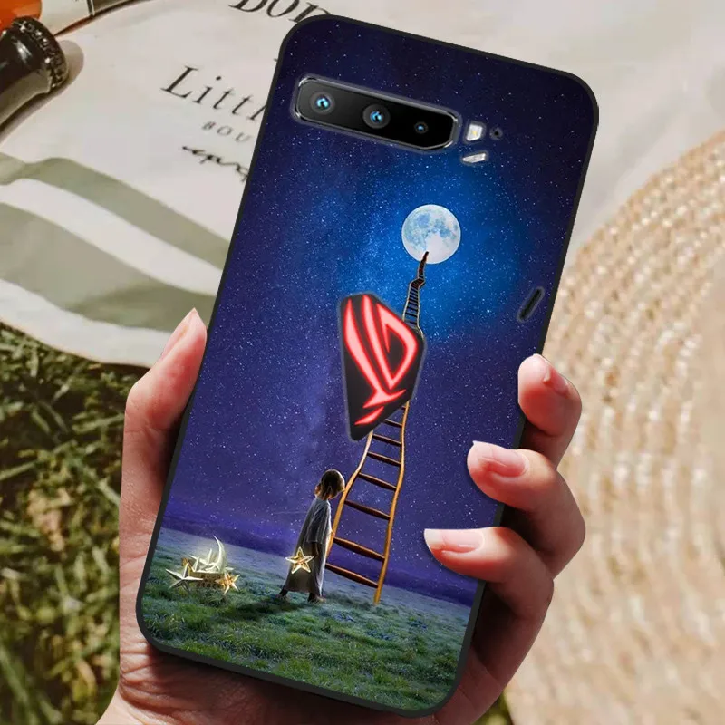 For ASUS ROG Phone 3 ZS661KS Case Phone Cover Silicone Soft TPU Back Cover for Asus ROG 5 ZS673KS Case ROG3 ROG5 Fundas Bumper