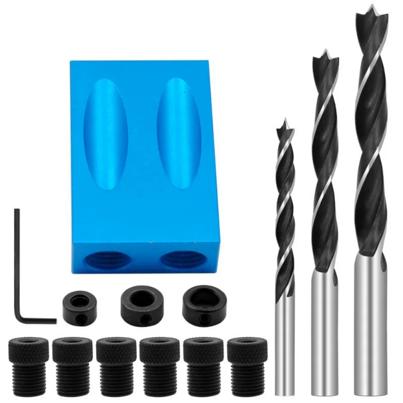 Карманный шнековый джиг 15 градусов деревообрабатывающий угловой сверлильный