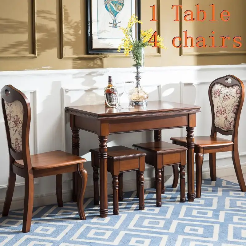 Eettafel Redonda Esstisch Yemek Masasi Escrivaninha Tavolo Dinning Juego De Set Ретро деревянный комедор Меса стол бюро обеденный стол