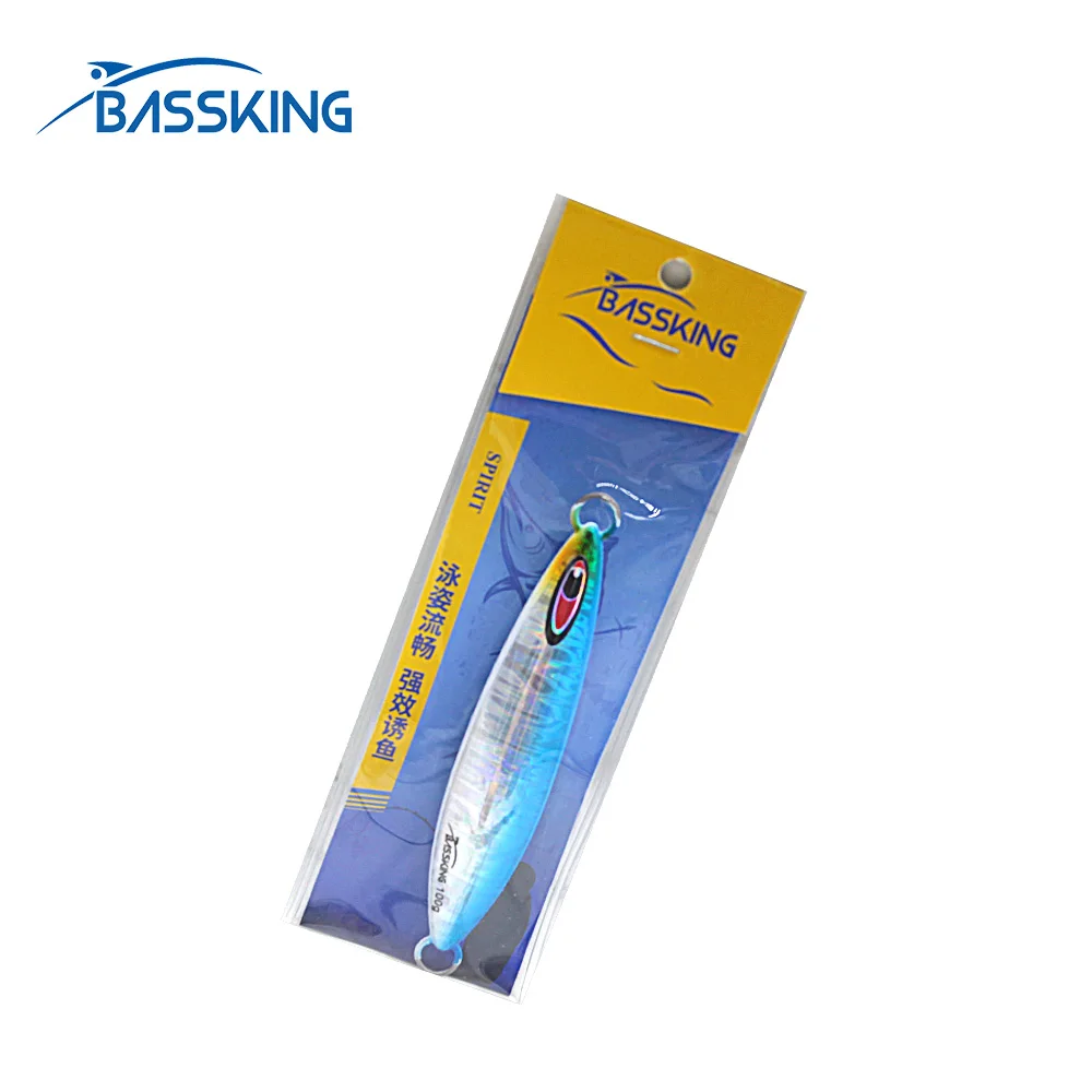 

BASSKING Metal Jig Fishing Lure 60g 80g 100g 120g 140g 180g Shore Casting Jigging Lead Fish Sea Bass Artificial Bait Tackle