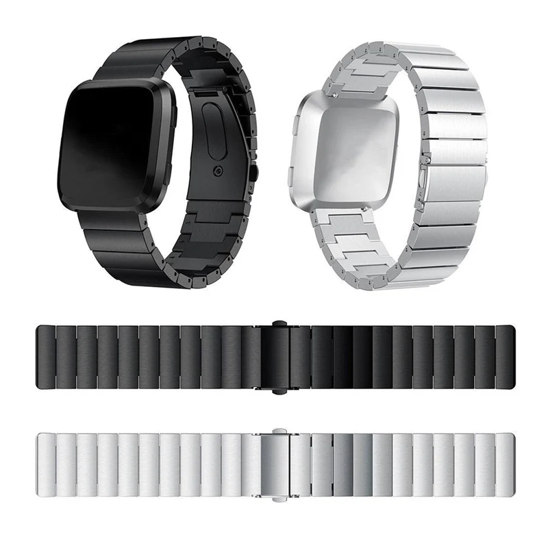 Для Fitbit Versa браслет на запястье умные аксессуары из нержавеющей стали сменный