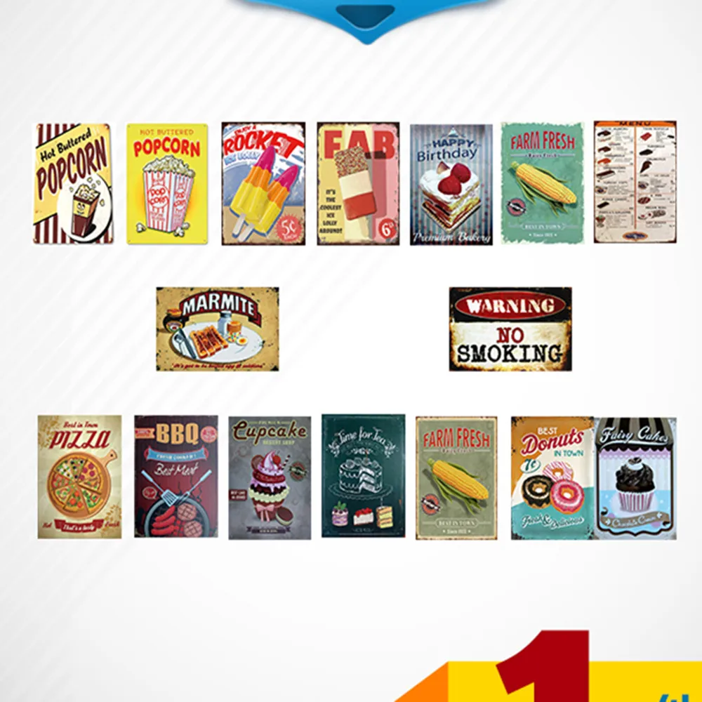 Пицца \ лед торт тусклый сум еда постер потертая шикарная жестяная металлическая