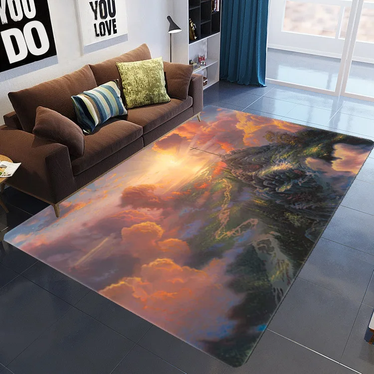 

Современный новый ковер с 3d принтом, красочные коврики для ландшафтного пространства, декоративные коврики для гостиной, спальни, коврики, ...