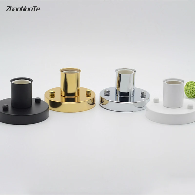 

E27 Lamp Holder with Base Straight Edge Disc Ceramic Screw Lamp Lighting Accessories Lamp E27 Base