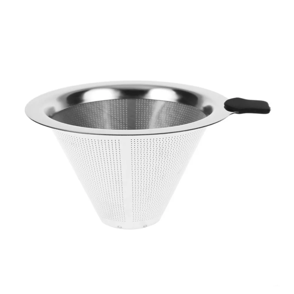 

Wholesale High-Temperature Resistant Glass Coffee Maker Coffee Pot Espresso Coffee Machine with stainless steel V60 filter pot