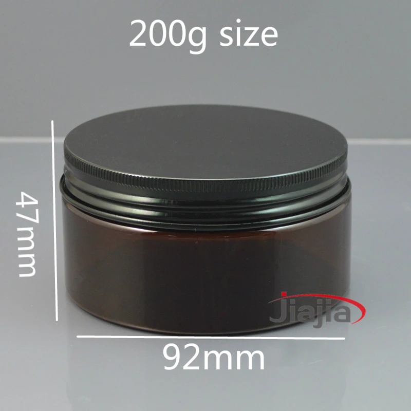 Free Shipping 300g 200g Brown Plastic Jar Empty Skin Care Cream Body Lotion Travel Container Candy Tea Spice Packaging Bottle | Красота и