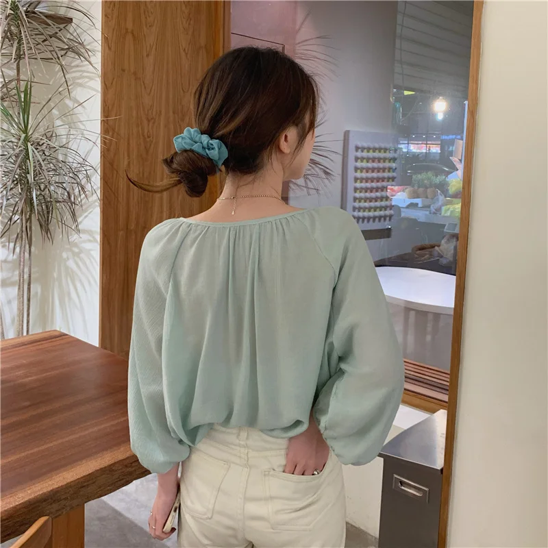 Дешевая оптовая продажа 2021 Весна Лето Новая модная повседневная женская блузка