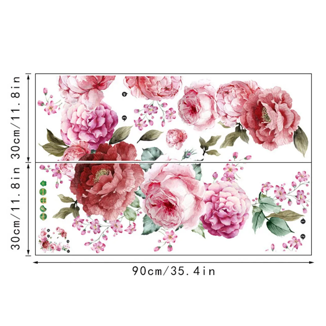 

Art Nursery Wall Sticker DIY Decals Flowers Home Background Home Decor