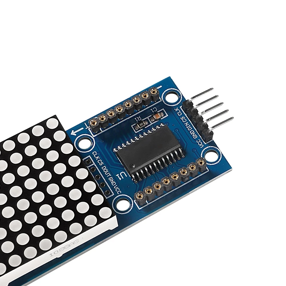 Display Dot Matrix Module Control Send Max 7219 Dots Single Clip 4 in 1 5P Line H6A4 Microcomputer with DuPont | Электронные