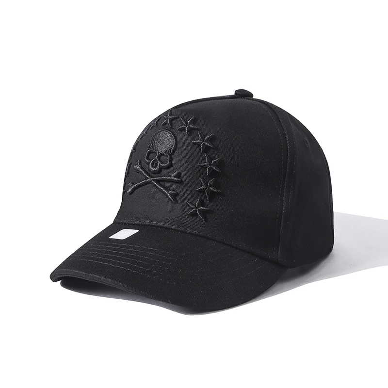 

Немецкая pp вышитая оригинальная крутая многофункциональная парная Регулируемая Повседневная бейсбольная кепка с черепом из плотного хлоп...