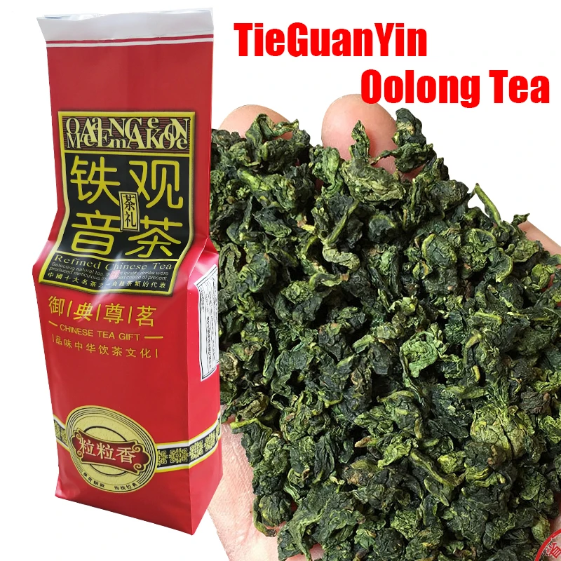 

Red Bag 250g Anxi TieKuanyin Tie Kuan Yin Tea Fresh 1275 Organic Oolong Tea for Weight Loss Health Care Beauty Green