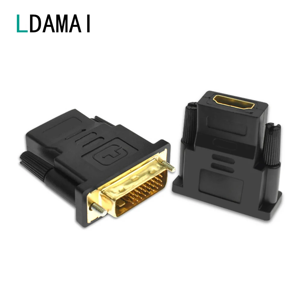 

Bi-directional DVI 24+1 Male to HDMI-compatible Female Cable Adapter Connector Converter For HDTV HDMI-compatible to DVI 24+5