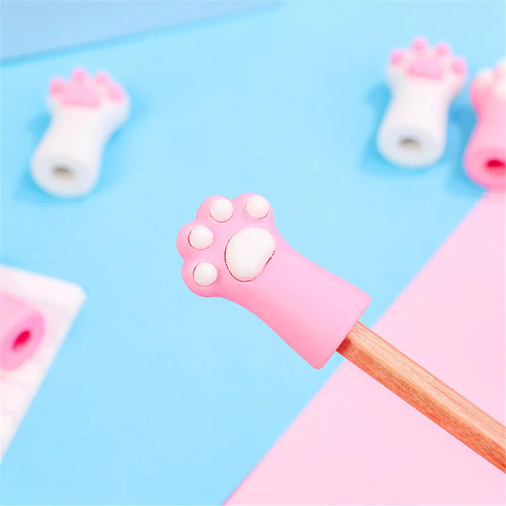 

3pcs/set Cat Paw Erasers Kawaii Stationery Pencil Accessories Kids Writing Correction Tools Pen Topper School Supplies