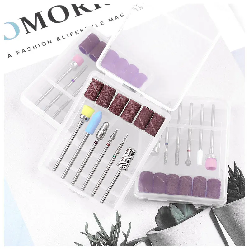 

Lootaan 1 Box Alloy Grinding Nail Art Drill Bits Multi-function Professional For Electric Manicure Polishing Milling Head Kit