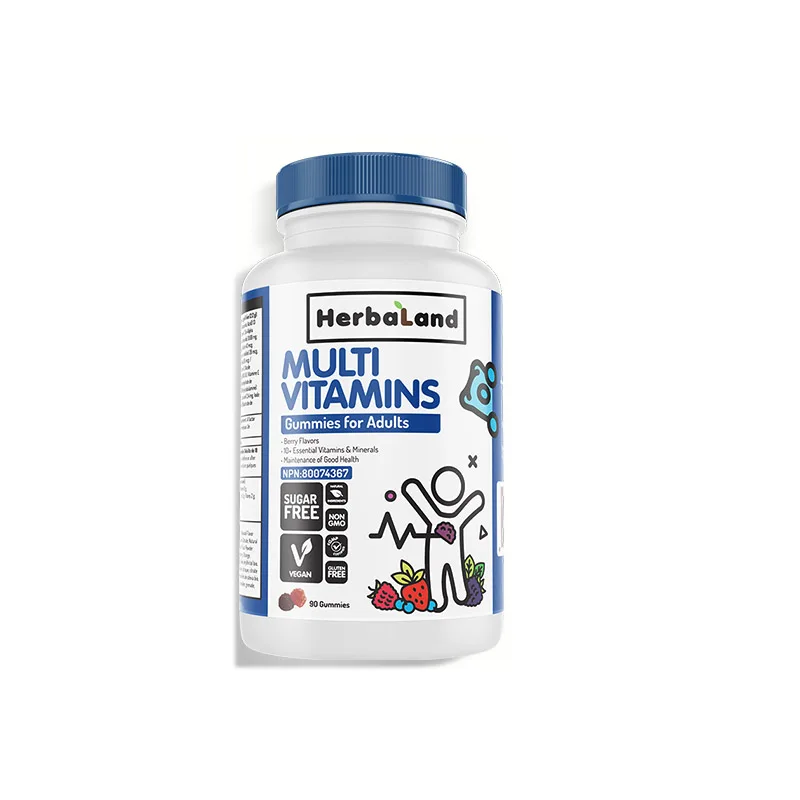Herbaland Adult Multivitamin Gummy 90 Capsules/Bottle Free Shipping