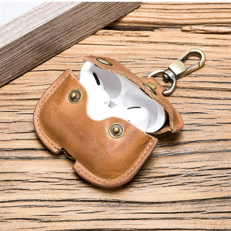 

Applicable airpods pro protective cover Crazy Horse Leather Apple 3rd generation wireless bluetooth leather headset case