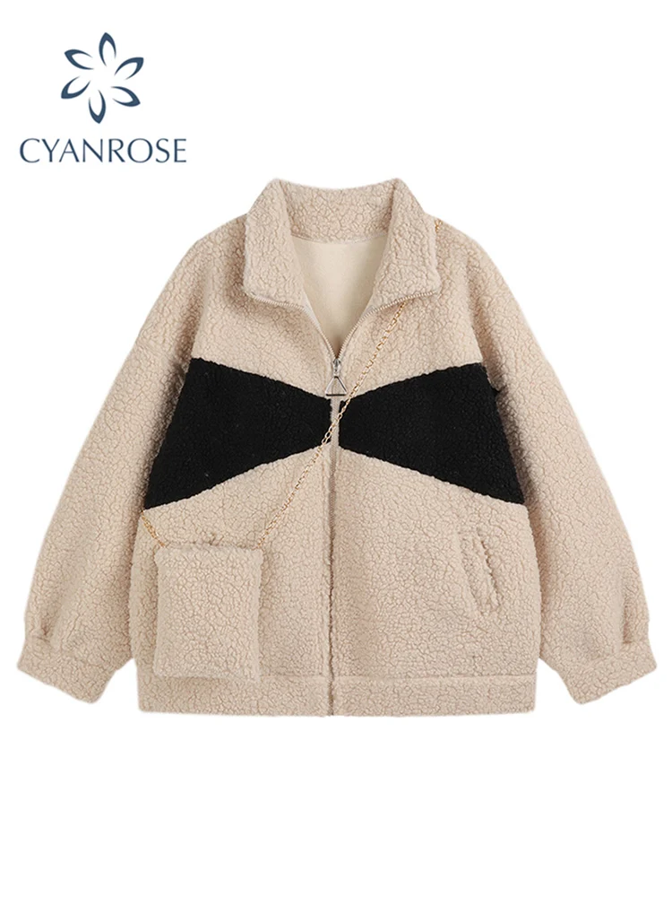 Женская куртка из овечьей шерсти в стиле пэчворк теплая Толстая Уличная Одежда