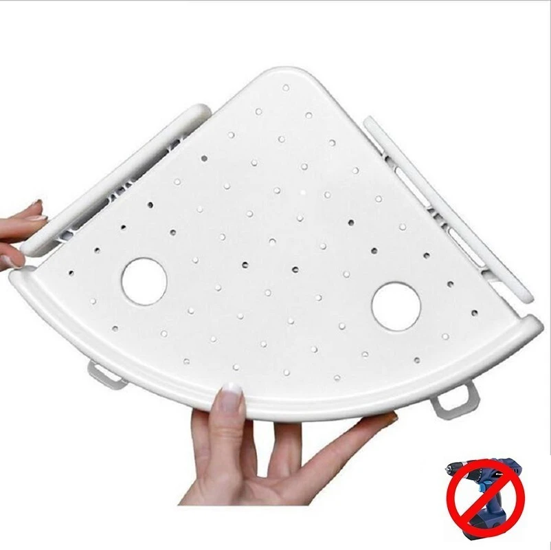 10 &quotугловая полка для ванной комнаты Qrganizer Caddy пластиковая угловая настенная