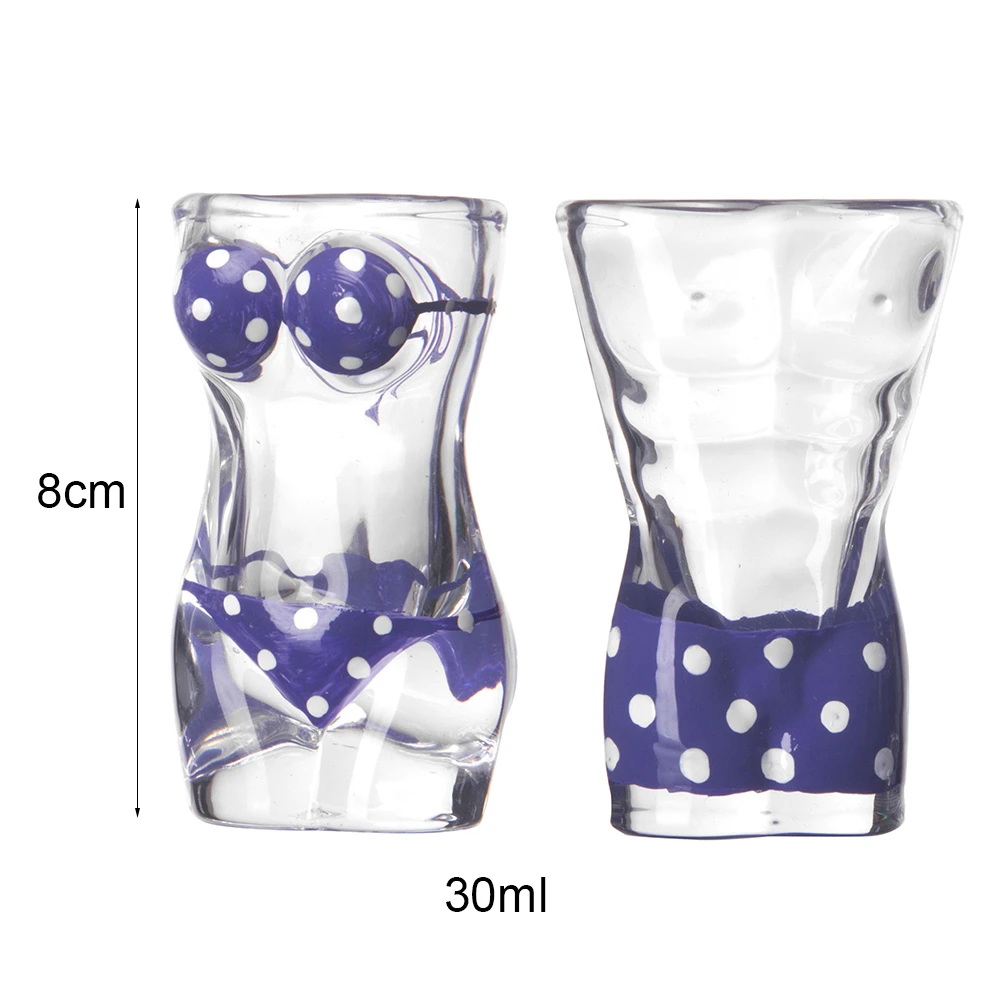 Purple 30ml A pair Сексуальный бокал для вина в форме тела 700 мл 30 мл прозрачная пивная винная кружка Для холостяка или девичника вечерние напитки ночной клуб рюмка - Цвет: Purple 30ml A pair