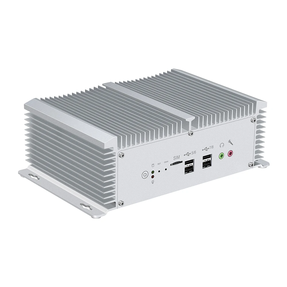 XCY X40G промышленный Мини ПК i5-8350U i7-7500U i5-7200U 2* RS232/422/485 2* LAN 8* USB HDMI VGA GPIO Wi-Fi 4 аппарат не привязан к оператору сотовой связи, Windows, Linux