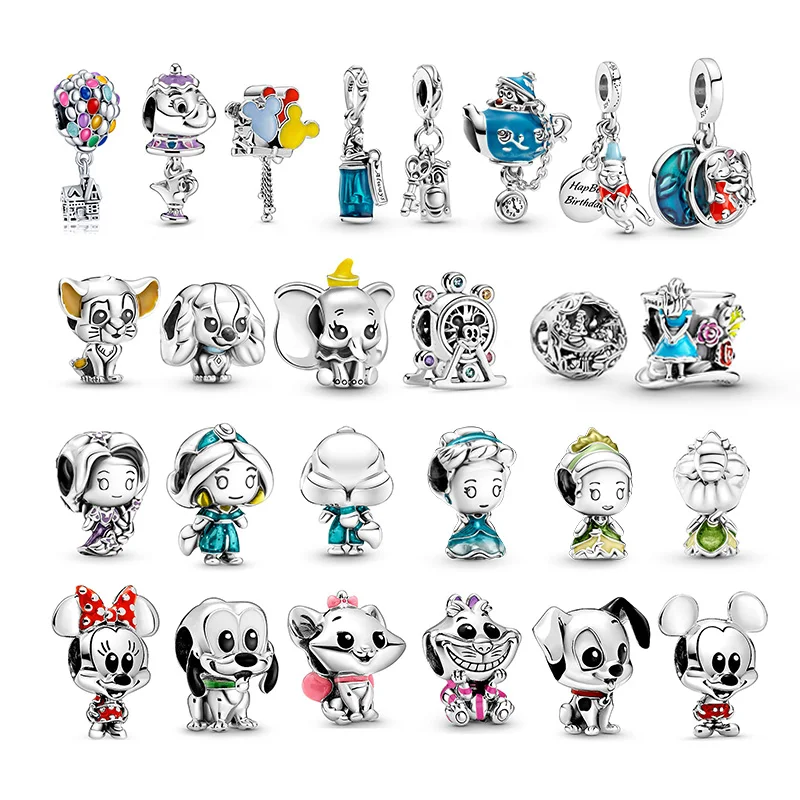 

Hot Selling 925 Sterling Silver Little Princess Mouse Charm Beads Suitable for Original Pandora Charm DIY Making Christmas Gifts