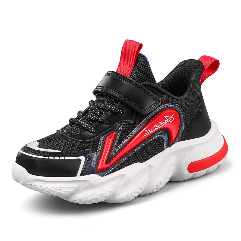 

Детская спортивная обувь для мальчиков кроссовки для бега повседневные кроссовки дышащая детская модная обувь осень 2021 легкая обувь на пла...