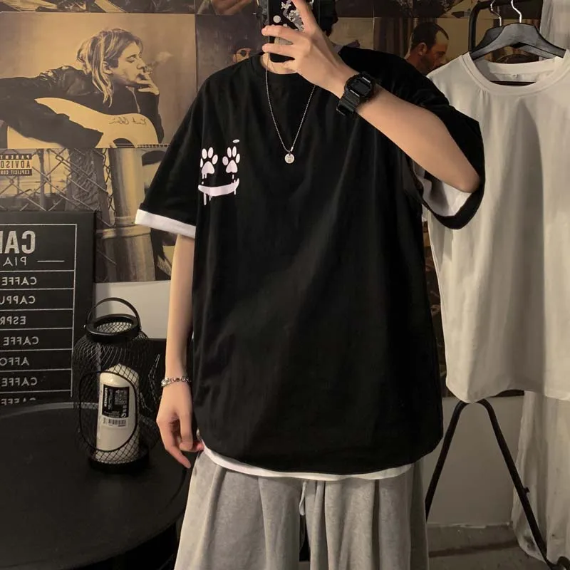 

New Clothing Fashion T Shirt Men Summer Tshirts Male Oversized Tee Shirts 5XL Casual T Shirt Tee for Man Streetwear