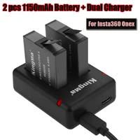 new 1150mah battery and charger for insta360 one x chargeable batterytype c micro port dual charger camera accessories kits