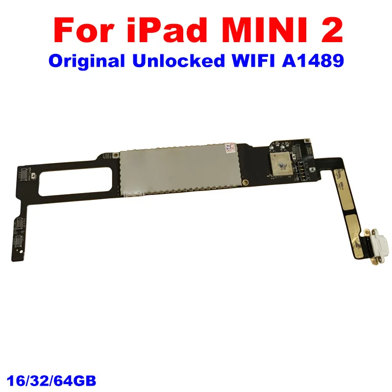 

Чистая iCloud 16 ГБ 32 ГБ 64 Гб 128 ГБ оригинал для ipad MINI 2 MINI2 материнская плата A1489 Wi-Fi сотовая 3G A1490 A1491 логическая плата