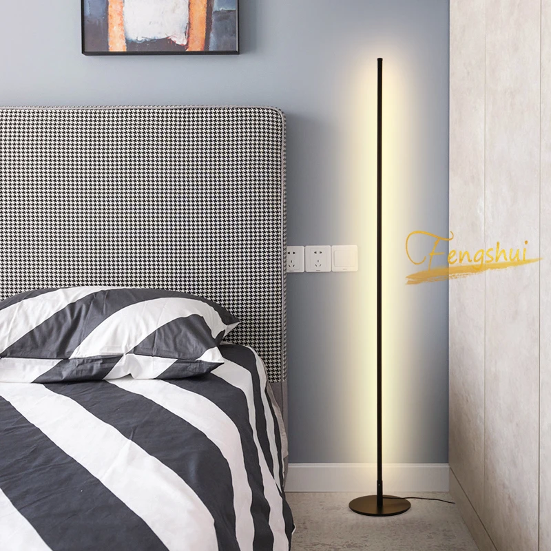 

Nordic LED Floor Lamp Dimming Standing Lamp Living Room Modern Led Aluminum Luminaria Floor Lights Indoor Decoration Lighting