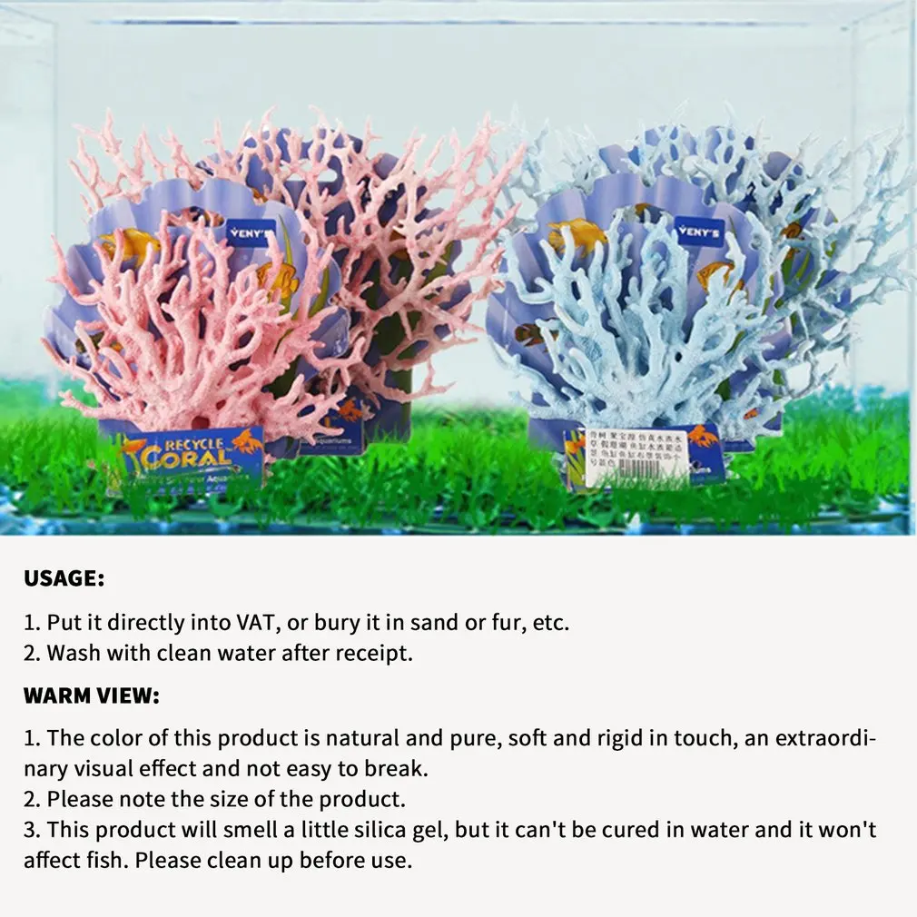 

Plastic Coral Fish Tank Plant Aquarium Plant Fish Tank Ornament Aquarium Decoration Environmental Protection Simulation Coral