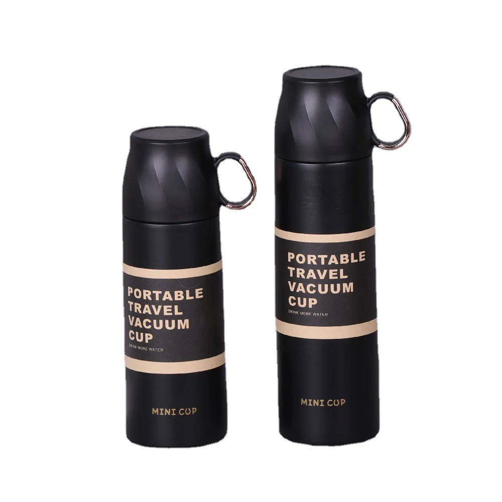 

350ml/500ml Coffee Tumbler 304 Stainless Steel Vacuum Flask Portable Travel Thermos Bottle with Cup Insulated Water Bottle