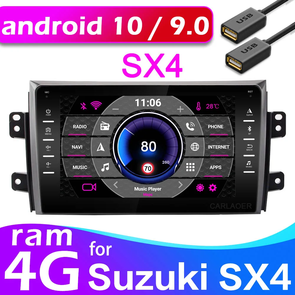 Автомобильная магнитола 2 din Android gps для Suzuki SX4 2006 2007 2008 2009 2010 2011 2012 2017 2Din стерео WIFI | Автомагнитолы -32911892161